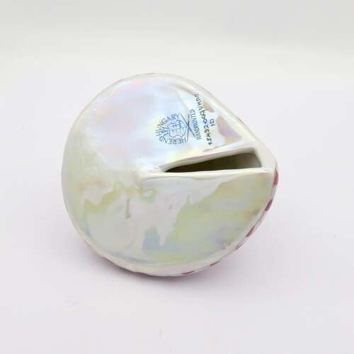 Two 20thC handmade Herend porcelain shells