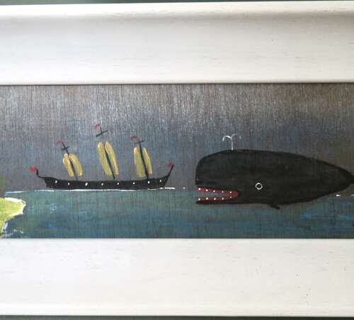 Stephen CAMPS (1957) Mixed paints on board, signed