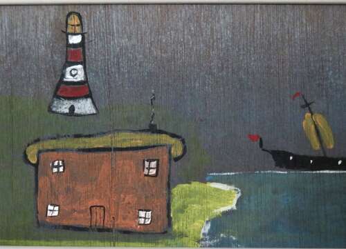 Stephen CAMPS (1957) Mixed paints on board, signed