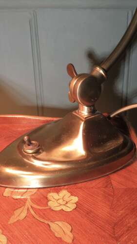 Victorian style brass table lamp