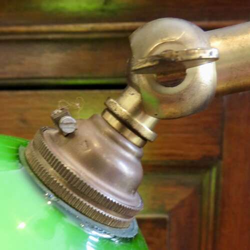 Victorian style brass table lamp