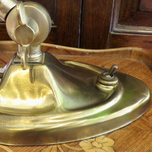 Victorian style brass table lamp