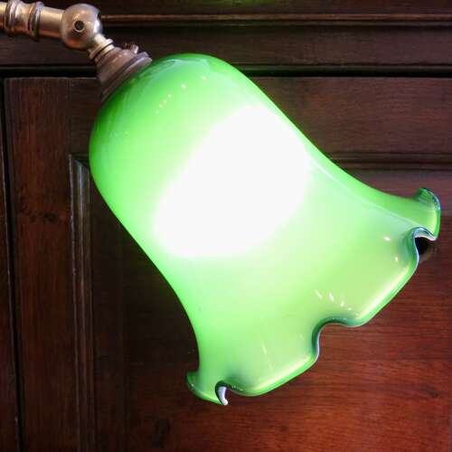 Victorian style brass table lamp