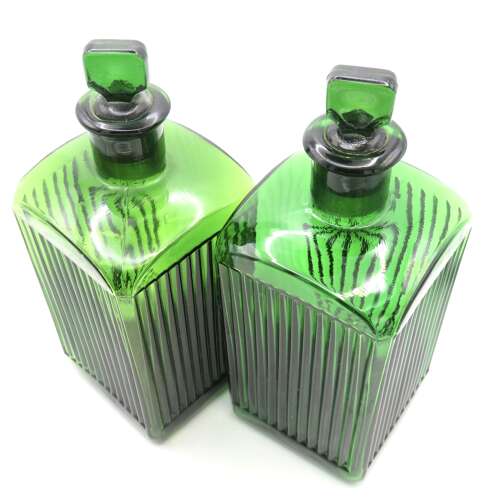 A near pair of chemist's Poison bottles