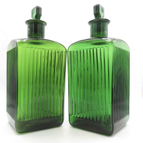 A near pair of chemist's Poison bottles