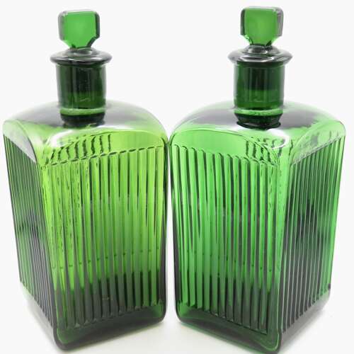 A near pair of chemist's Poison bottles