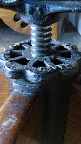 Antique Edwardian swivel desk chair by Angus, London