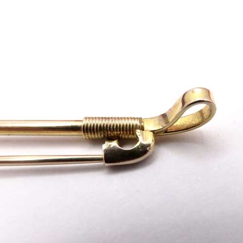 Antique 9ct gold riding crop tie or stock pin