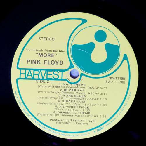 Pink Floyd - MORE - SIGNED BY THE BAND