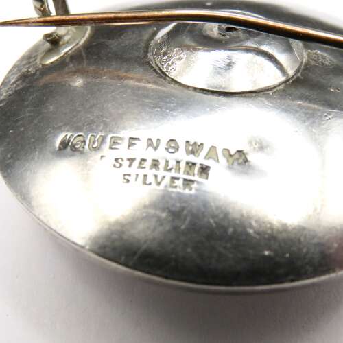 Arts & Crafts Queensway Silver Enamel Brooch