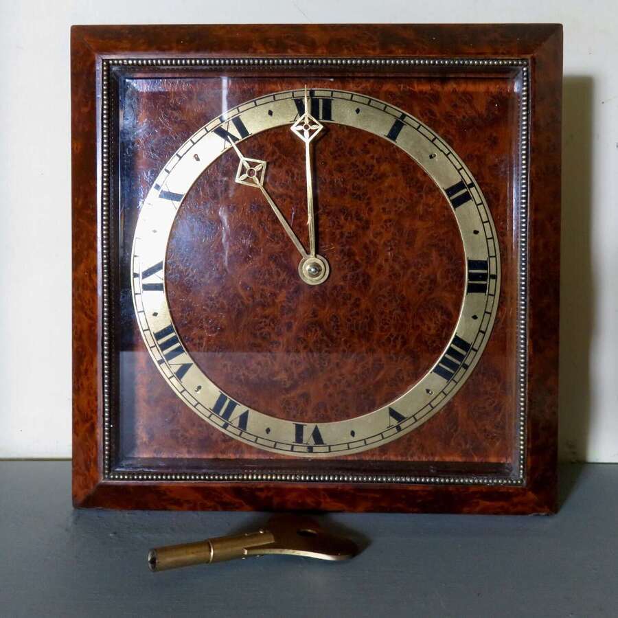 Asprey London Walnut Eight Day Wall Clock