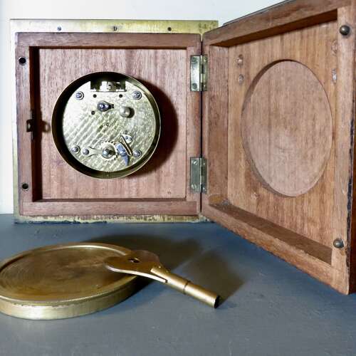 Asprey London Walnut Eight Day Wall Clock
